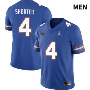 Men's Florida Gators #4 Justin Shorter NCAA Jordan Brand Royal NIL 2022 Authentic Stitched College Football Jersey WWI7062OP